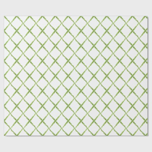 Preppy Diamond Garden Trellis Cadeaupapier (Vlak)