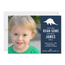 Preppy Dinosaur Silhouette Birthday Foto