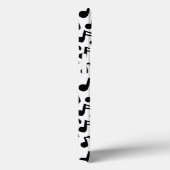 Preppy Doodle Muzieknoten Monogram Gepersonaliseer Case-Mate iPhone Case (Achterkant / Rechts)