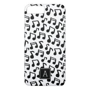 Preppy Doodle Muzieknoten Monogram Gepersonaliseer Case-Mate iPhone Case