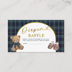 Preppy een kleine heer Luiers Raffle Informatiekaartje