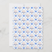 Preppy Eerste Verjaardag Chinoiserie Ruffle Cake B Kaart (Achterkant)