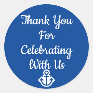 Preppy en Nautical Hartelijk dank Stickers