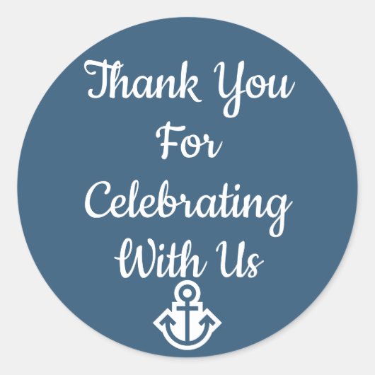 Preppy en Nautical Hartelijk dank Stickers (Voorkant)