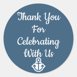 Preppy en Nautical Hartelijk dank Stickers