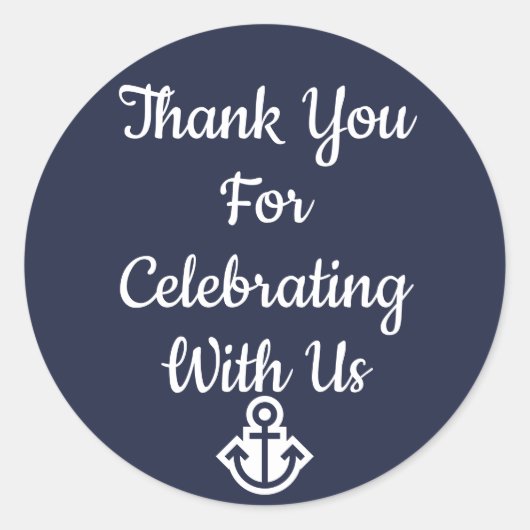 Preppy en Nautical Hartelijk dank Stickers (Voorkant)