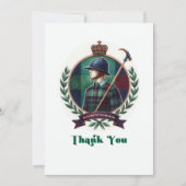 Preppy Equestrian Baby shower Bedankkaart (Voorkant)