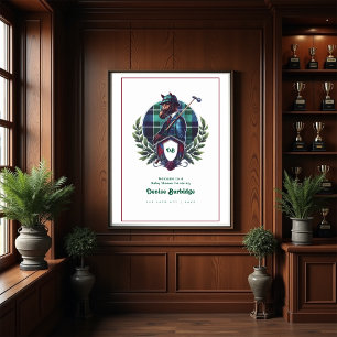 Preppy Equestrian Baby shower Welkom Poster