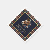 Preppy Equestrian Foal Floral Baby shower Servet (Hoek)