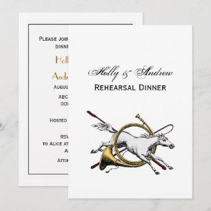Preppy Equestrian Horse springt door de kleur van  Kaart