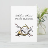 Preppy Equestrian Horse springt door de kleur van  Kaart (Staand voorkant)