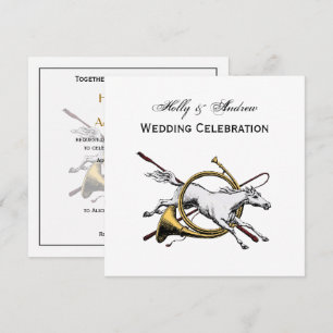 Preppy Equestrian Horse springt door de kleur van  Kaart