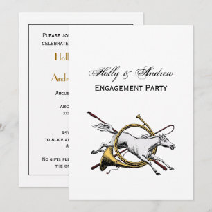 Preppy Equestrian Horse springt door de kleur van  Kaart