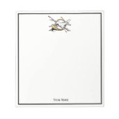 Preppy Equestrian Horse springt door de kleur van  Notitieblok (Voorkant)