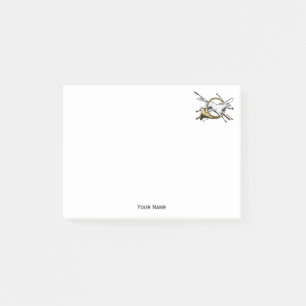 Preppy Equestrian Horse springt door de kleur van  Post-it® Notes