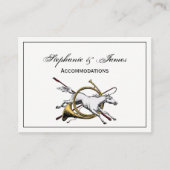 Preppy Equestrian Horse springt door de kleur van  Visitekaartje (Voorkant)