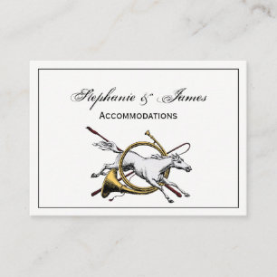 Preppy Equestrian Horse springt door de kleur van  Visitekaartje