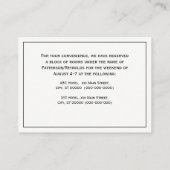 Preppy Equestrian Horse springt door de kleur van  Visitekaartje (Achterkant)