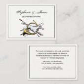 Preppy Equestrian Horse springt door de kleur van  Visitekaartje (Voorkant / Achterkant)