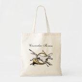 Preppy Equestrian Horse springt door kleur Tote Bag (Voorkant)