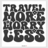 Preppy esthetisch reiscitaat sticker (Vel)