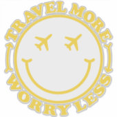 Preppy esthetisch reiscitaat sticker (Voorkant)