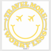 Preppy esthetisch reiscitaat sticker (Vel)