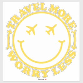 Preppy esthetisch reiscitaat sticker