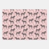 Preppy esthetisch Roze Zebra Inpakpapier Vel (Voorkant 3)
