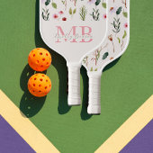 Preppy esthetische retro wilde bloemen Schattige m Pickleball Paddle