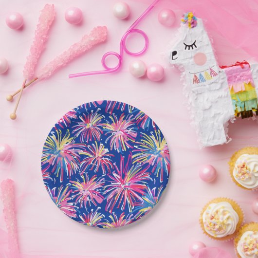 Preppy Fireworks 4th Juli Papier Bord (Feest)