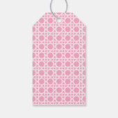 Preppy Flamingo Kerst Crest Cadeaulabel (Achterkant)