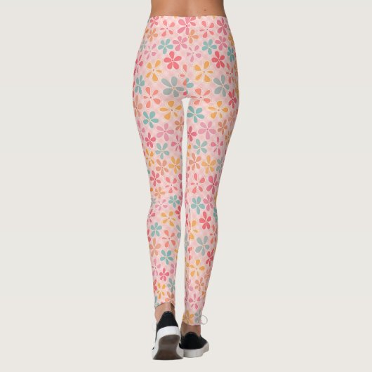 preppy fleur leggings (Achterkant)