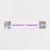 Preppy  Floral Monogram Naam Labels (Design 2)