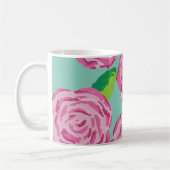 Preppy Floral Print Mok (Links)