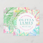 Preppy Floral Special Occasion Invitation (Voorkant / Achterkant)