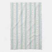 Preppy Floral Stripe Kitchen Towel Theedoek (Verticaal)