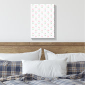 Preppy floral trellis grandmillenial canvas afdruk (Insitu (Slaapkamer))