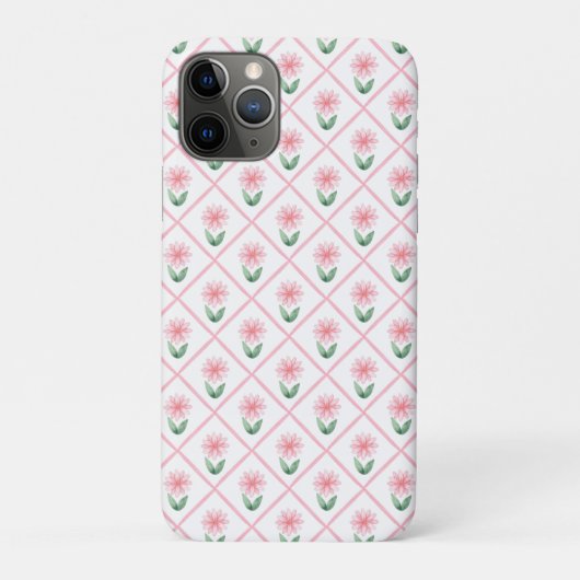 Preppy floral trellis grandmillenial Case-Mate iPhone case (Achterkant)