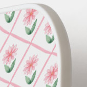 Preppy floral trellis grandmillenial pickleball paddle (Links Detail)