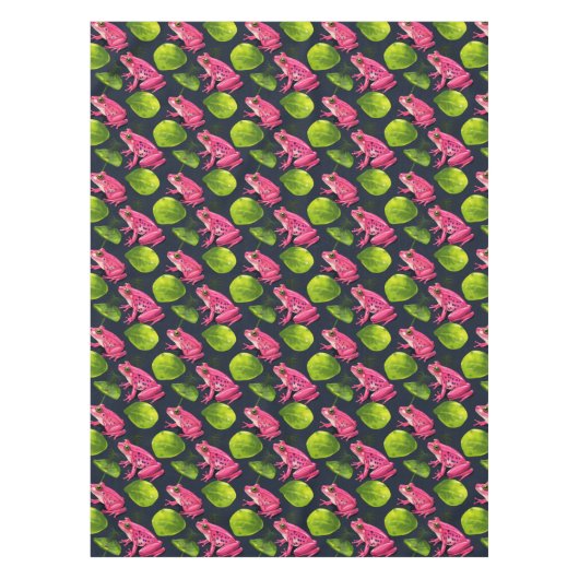 Preppy Frog Theme Party Tafelkleed (Voorkant)