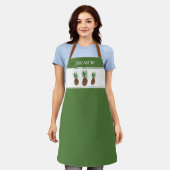 Preppy G personalizeerde Tropische Ananas Schort (Gedragen)