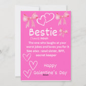 Preppy-galentijnsdag Feestdagenkaart (Achterkant)