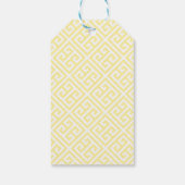 Preppy Geel Blauw Citroenboom Bruiloft Douche Cadeaulabel (Achterkant)