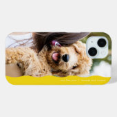Preppy geel een foto schattig eenvoudig Case-Mate iPhone case (Achterkant (horizontaal))