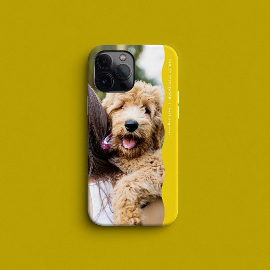Preppy geel een foto schattig eenvoudig Case-Mate iPhone case