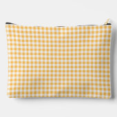 Preppy Geel Geruit Bruidsmeisje Reizen Etui (Achterkant)