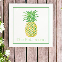 Preppy Geel Groene Ananas Persoonlijk