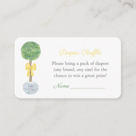 Preppy Gender Neutral Baby shower Luierloof Informatiekaartje