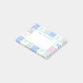 Preppy gepersonaliseerde aangepaste naam leraar post-it® notes (Schuin)